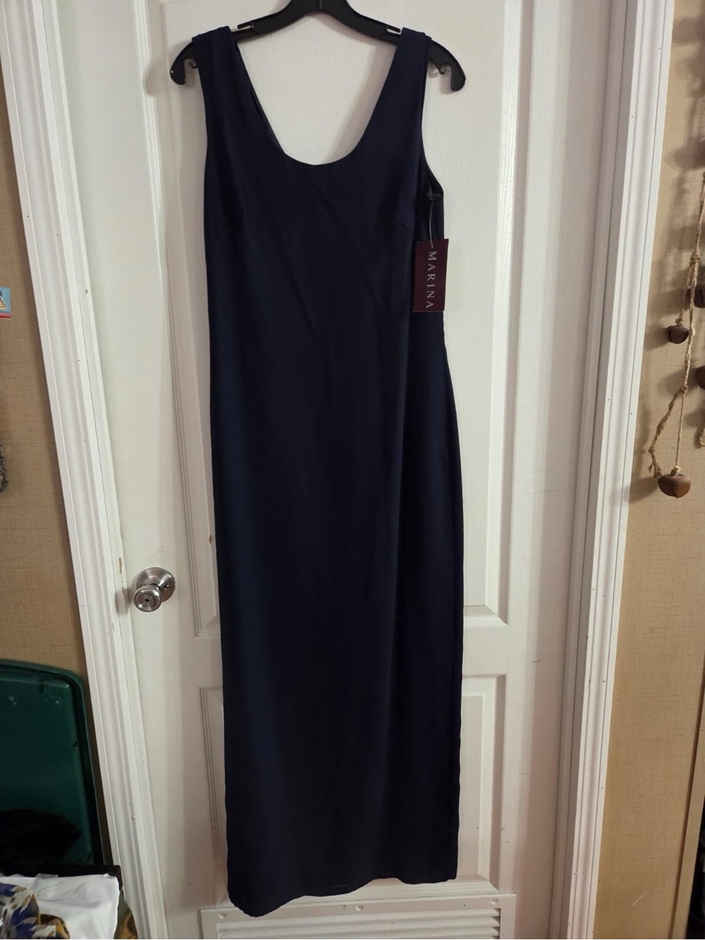 Marina By Marin Bresler Navy Lined Pencil Dress NWT Sz 10. JY-88